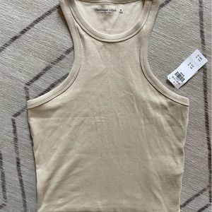 Abercrombie & Fitch Soft A&F Rib, Almond, Size M, NWT